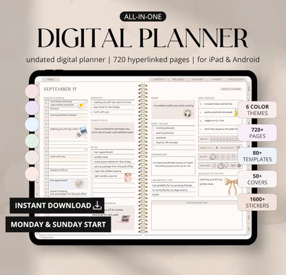 Digital Planner Undated - CozyPlans