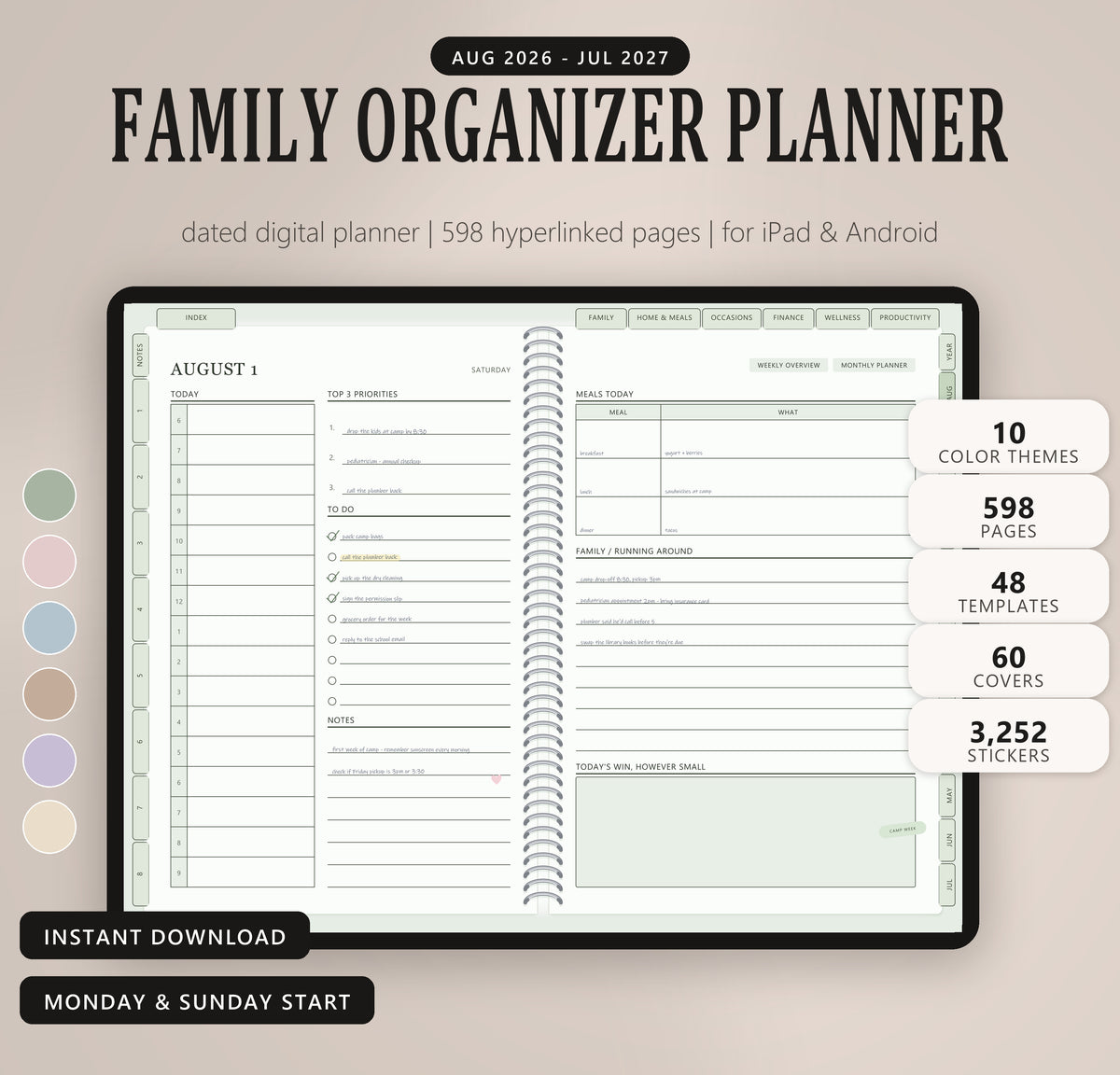 Family Organizer Planner