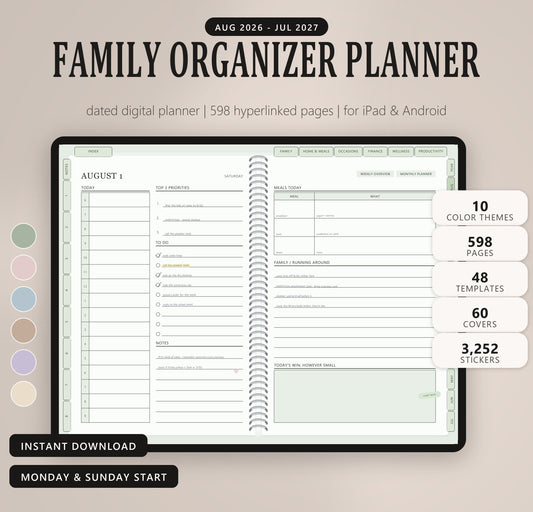 Family Organizer Planner