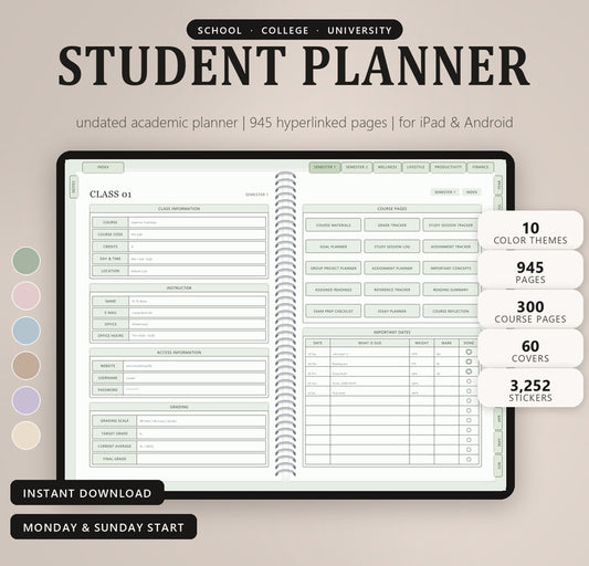 Student Planner - CozyPlans