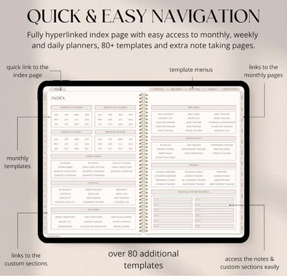 Digital Planner Undated - CozyPlans