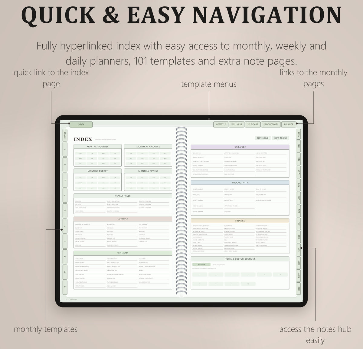 All-in-One Digital Planner - CozyPlans