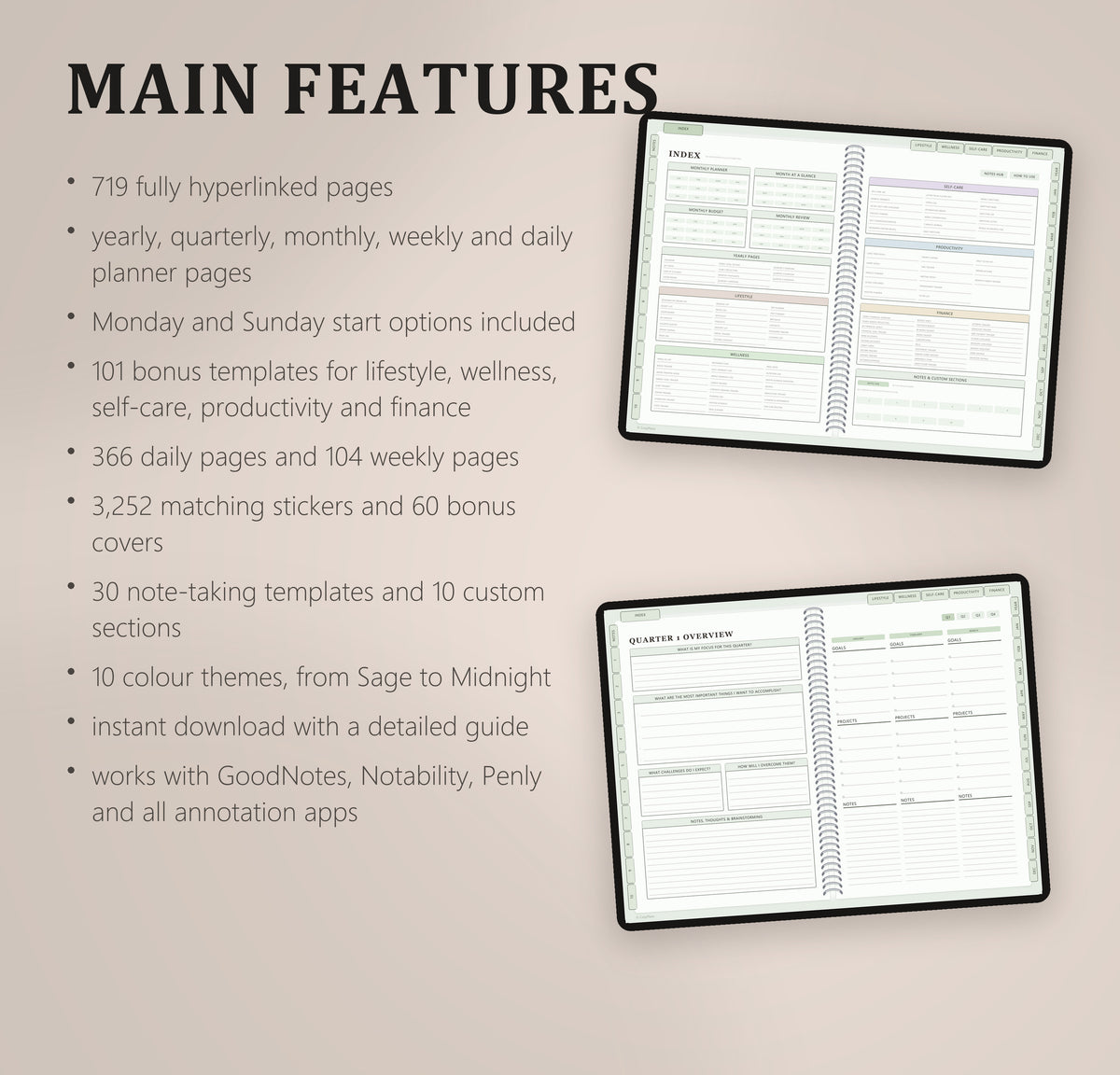 All-in-One Digital Planner - CozyPlans