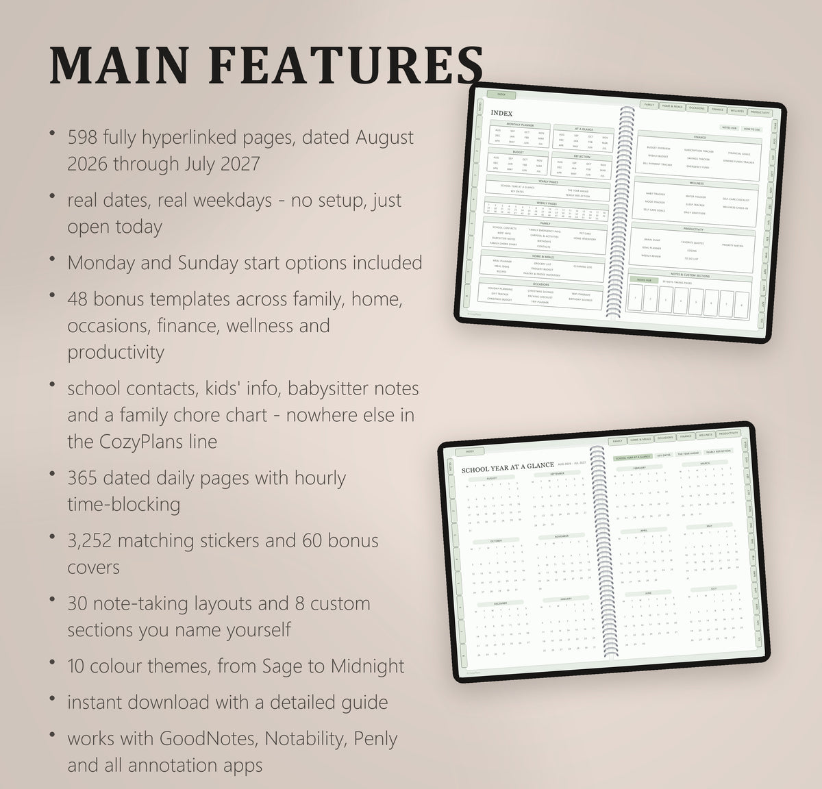 Family Organizer Planner