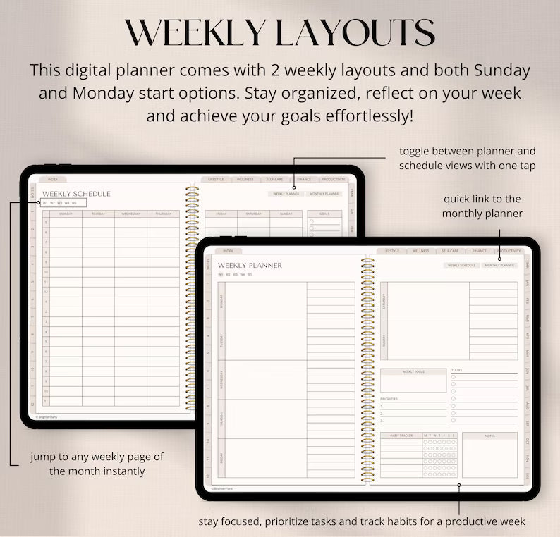 Digital Planner Undated - CozyPlans
