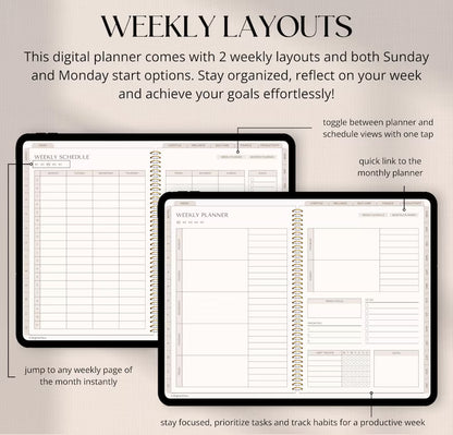 Digital Planner Undated - CozyPlans