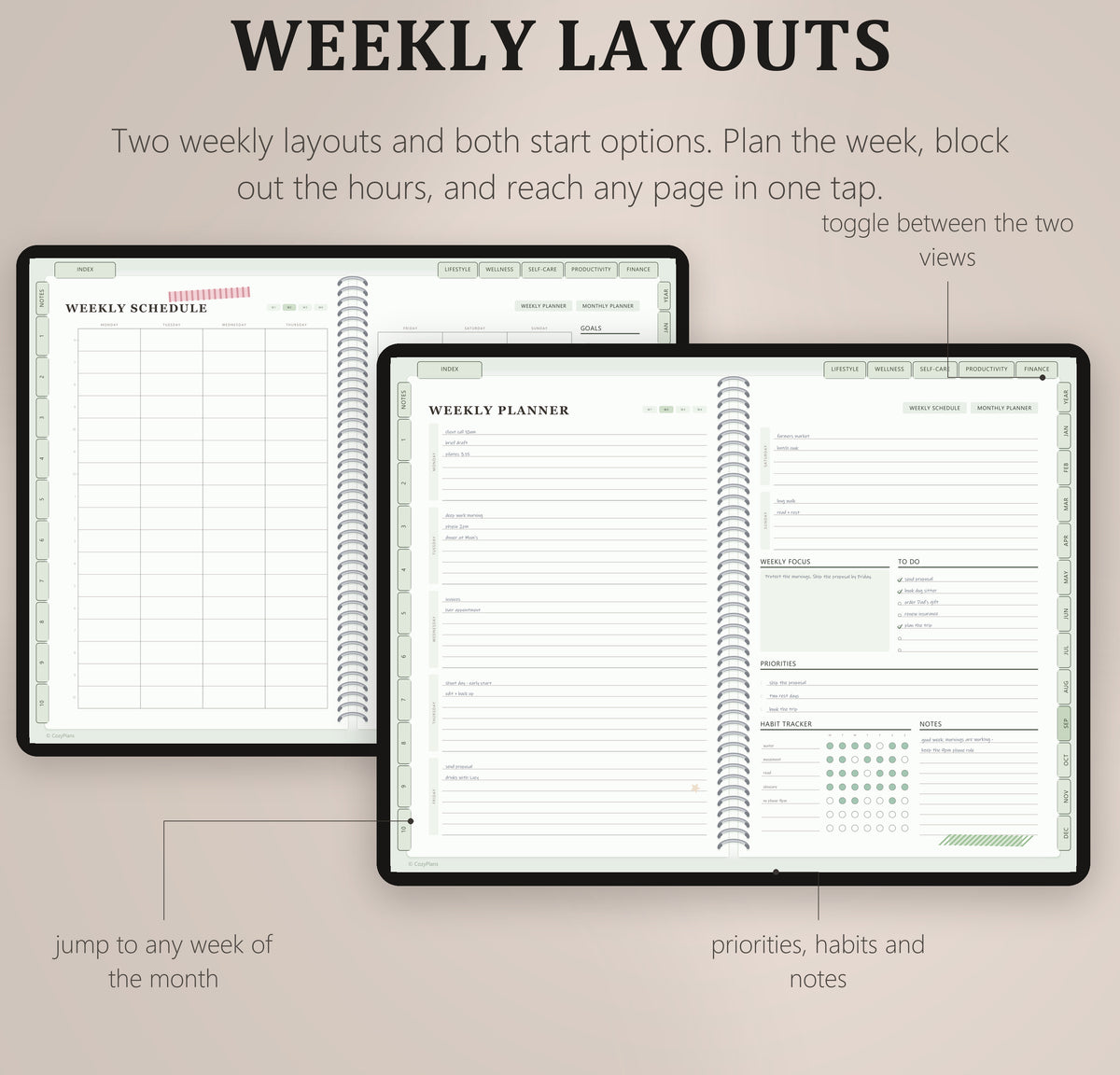 All-in-One Digital Planner - CozyPlans