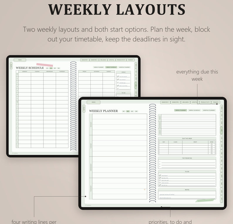Student Planner - CozyPlans