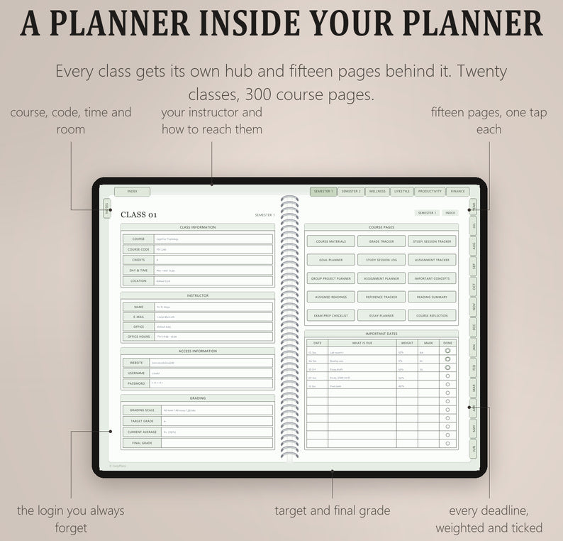Student Planner - CozyPlans
